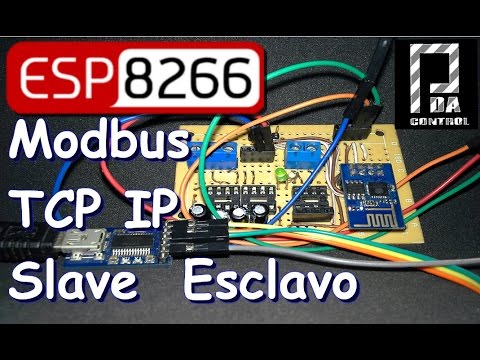 ESP8266 slave modbus TCP IP  Industrial Applications  : PDA_Control