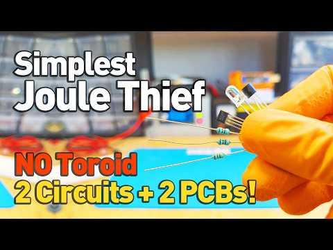 Easiest Joule Thief You Can Build [Only 2 components, NO Toroid]