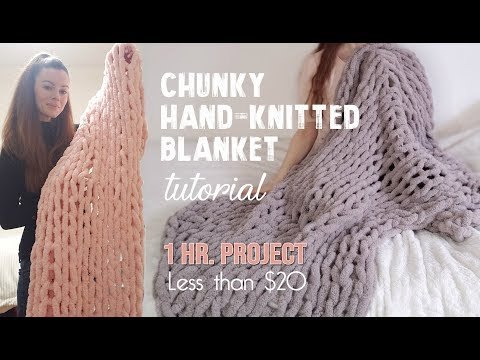 Easiest Method to Knit a Chunky Blanket at Home