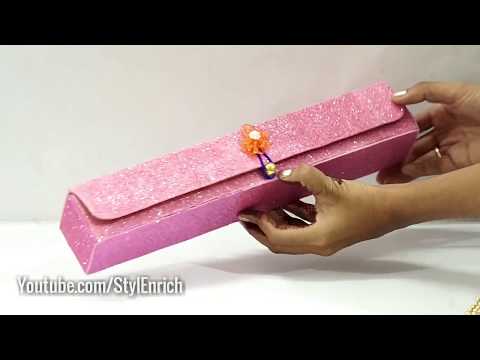Easy Best Out Of Waste : How to make DIY Organiser from Waste Silver Foil Box | StylEnrichDIY