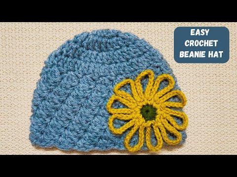 Easy Crochet Beanie Hat Easiest Textured Crochet Cap Tutorial