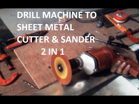 Easy Drill machine to angle grinder/sheet metal cutter conversion DIY at Home