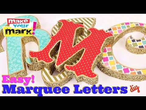 Easy Marquee Letters (Trash to Treasure)