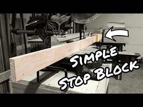 Easy Miter Saw Stop Block System