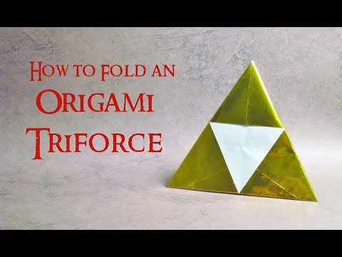 Easy Origami Zelda Triforce Tutorial