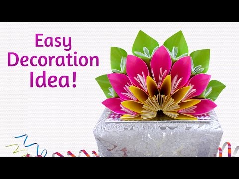 Easy Paper Crafts : How To Make Beautiful DIY Floral Craft for Decoration
