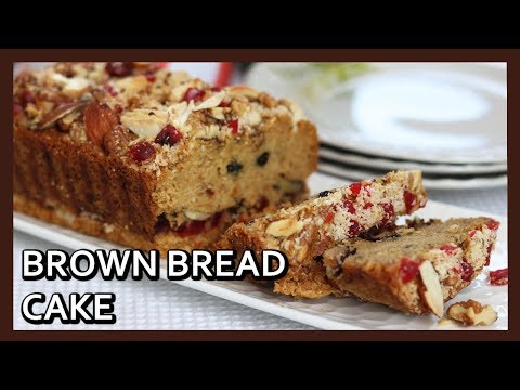 Eggless Brown Bread Cake | Bread Crumb Cake Recipe | Bread Cake | Healthy Kadai