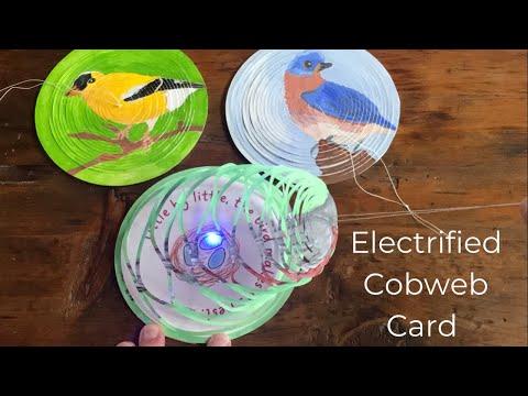 Electrified Cobweb Card (Featuring Chibitronics)