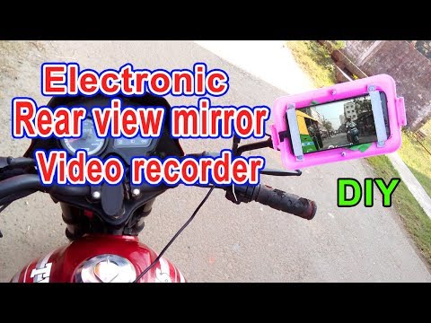 Electronic rear view mirror for motor cycle | How to make at home