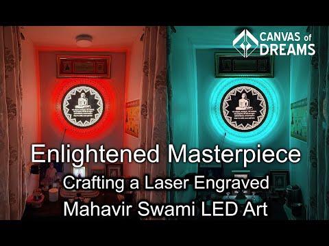 Enlightened Masterpiece: Crafting an LED Art | Mahavir Ji Art | Canvas of Dreams | Utkarsh