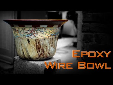 Epoxy Wire &amp;amp; Wood Bowl