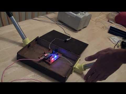 Esp32Theremin being played