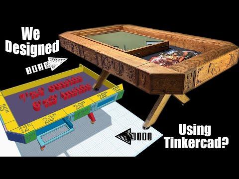 Exploring our Gaming Table Design in Tinkercad