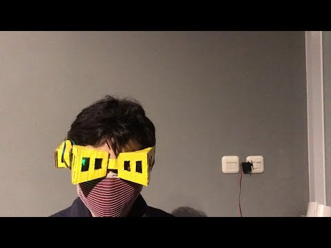 Eye-Blink Controlled Light Switch Using Shota Aizawa's Eraser Head Goggles (My Hero Academia)