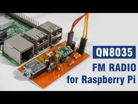 FM Radio add-on for Raspberry Pi using QN8035 tuner