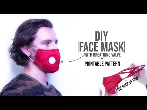 Face Mask with Breathing Valve DIY