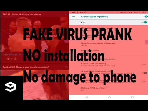 Fake virus prank [no installation] no harm to phone|| troll away