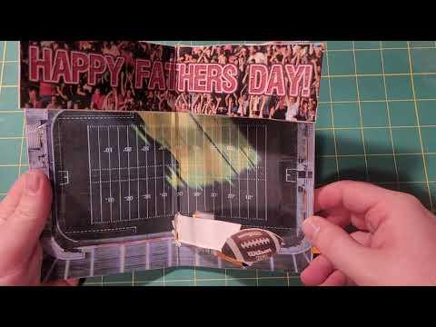 Fathers Day Popup Football Card Finished Full