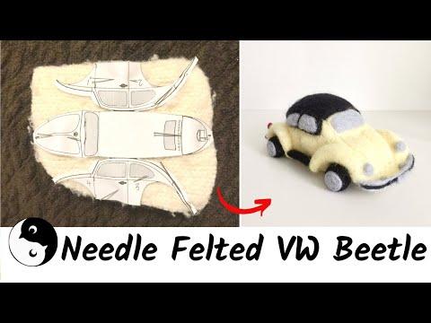 Felted VW Beetle Convertible | Birdz of a Feather