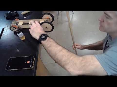 Finding Wheel and Axle Moment Of Inertia With Falling Weight