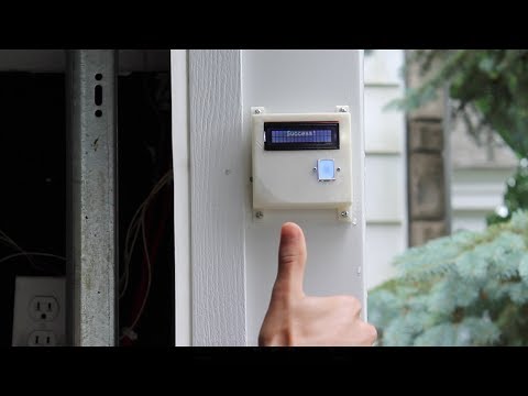 Fingerprint Scanning Garage Door Opener!