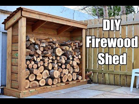 Firewood Shed Build, simple and solid. Super limited tools build