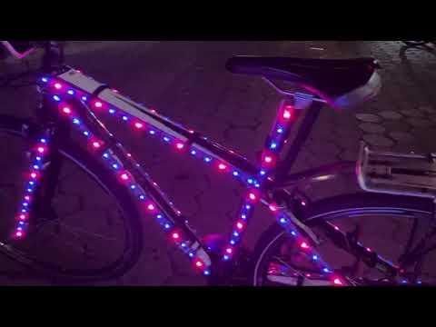 First Ride of the Neopixel Bike