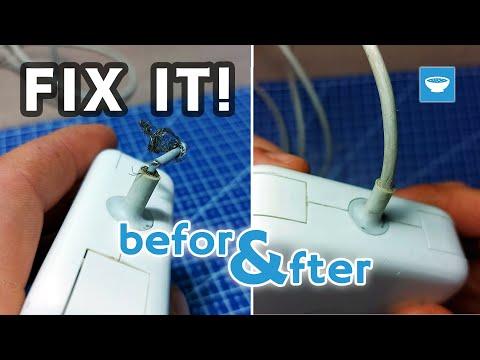 Fixing the cable on a MacBook charger - Healing bench #16