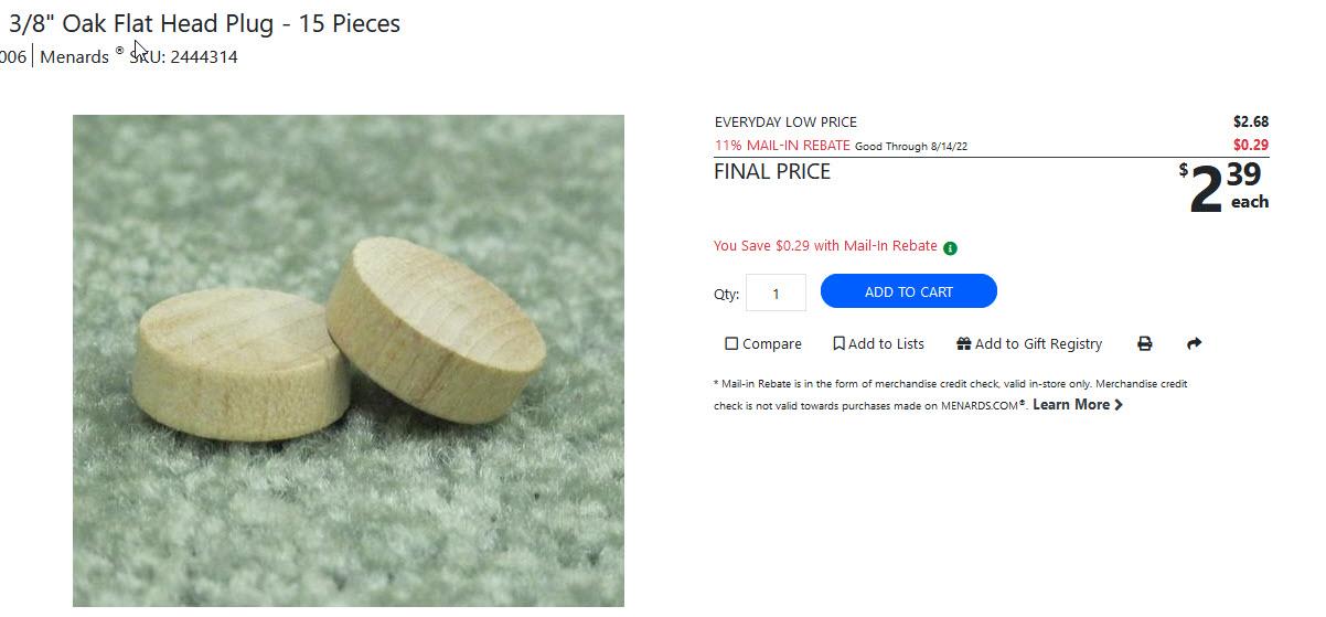 Flat Head Hardwood Plugs 3 Eighths.jpg