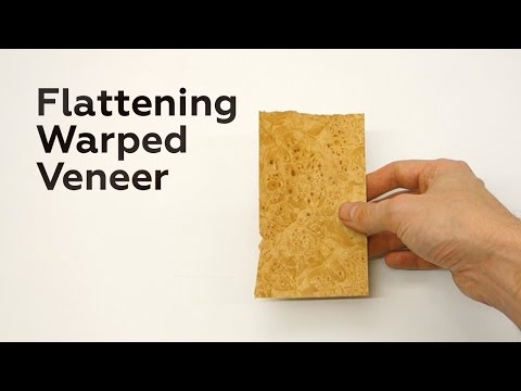 Flattening Warped Veneer (and using the result)