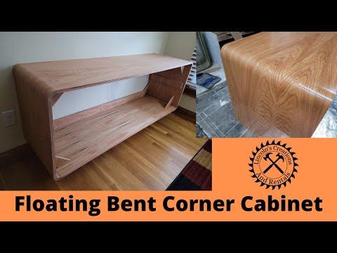 Floating Bent Wood Cabinet (Plywood Challenge/One Board Challenge)