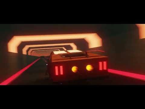 Flying Truck Showdown in the Neon Tunnel