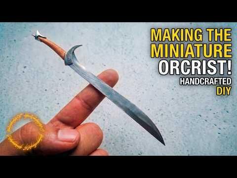 Forging a Miniature Orcrist Sword From Hobbit (The Goblin Cleaver)