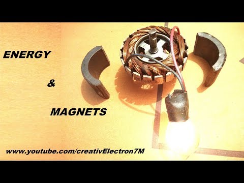 Free Energy light generator from dual magnetic motors DIY