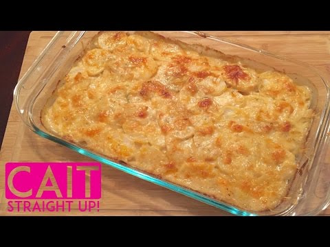 French Onion Potatoes Au Gratin | Homemade Scalloped Potatoes Recipe | Cait Straight Up