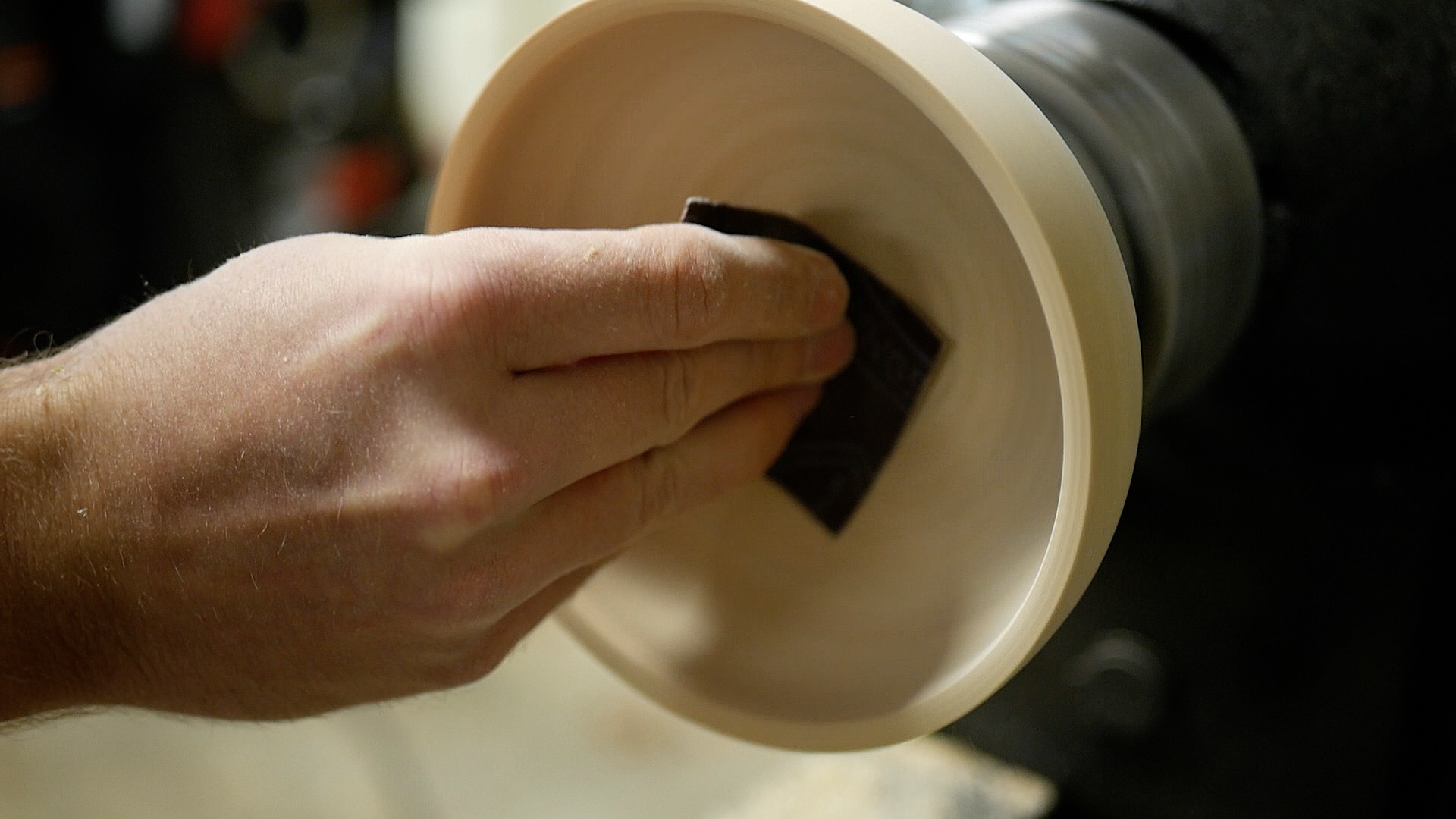 From Log To Bowl 9 sand inside of bowl.jpg