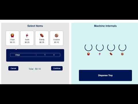 Frontend Demo of Vending Machine
