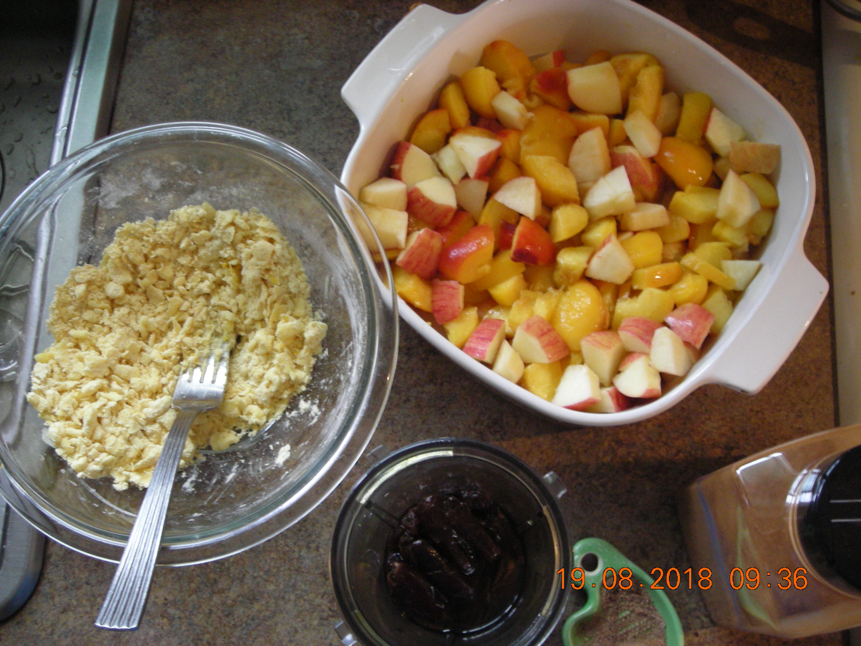 Fruit Crisp 8 mix besan flour &amp; butter.JPG