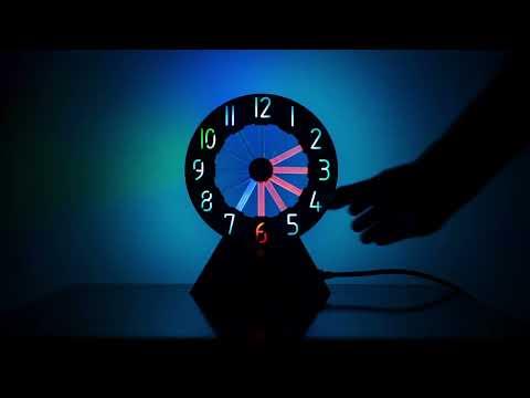 Functional Hollow LED Clock Demo