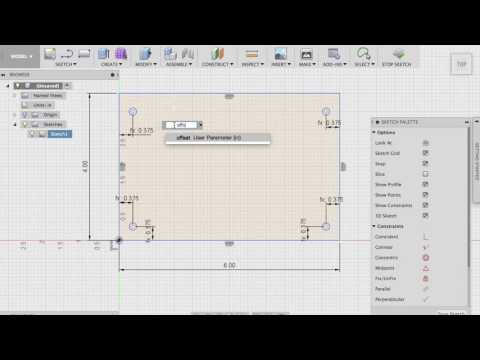 Fusion 360 Quick Parametric Example