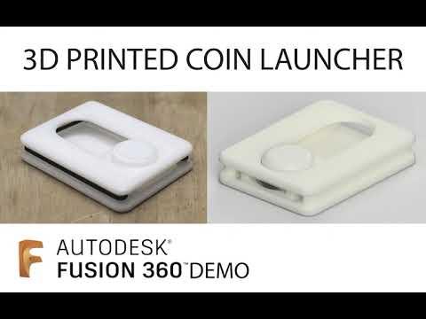 Fusion 360 Tutorial: 3D Printed Coin Launcher (2017)