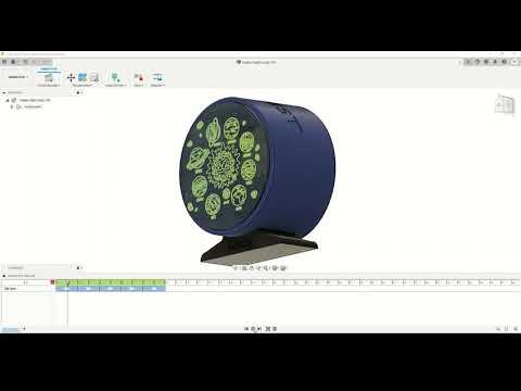 Galaxy Lamp | Design in Fusion360 Animation