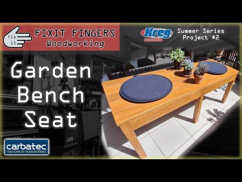 Garden &amp;amp; Balcony Bench Seat: Kreg Australia Summer Series #2