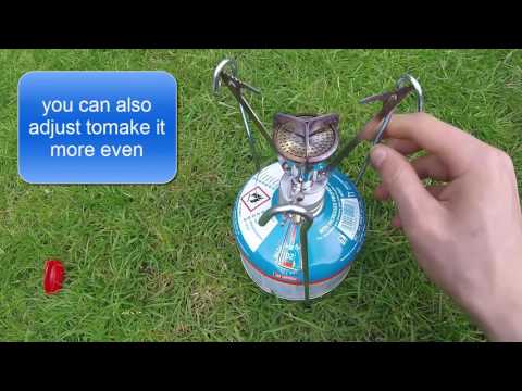 Gas stove hack, pot stand from 3 tent pegs / pot support, make your stove more stable