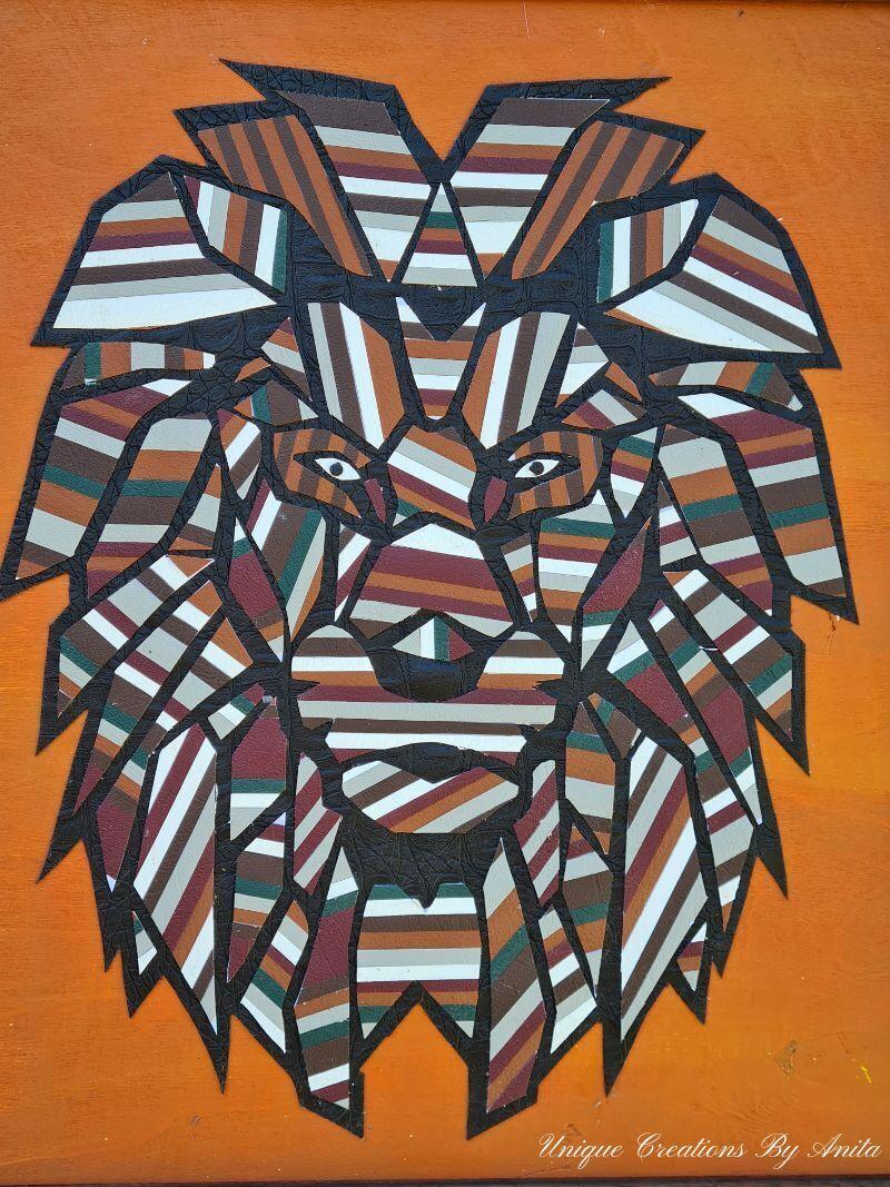 Geometric lion wall hanging.jpg