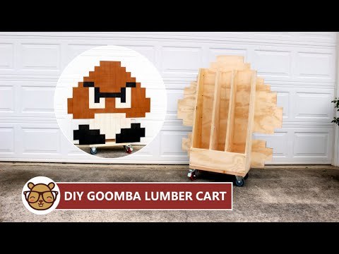 Giant Goomba Lumber Storage Cart