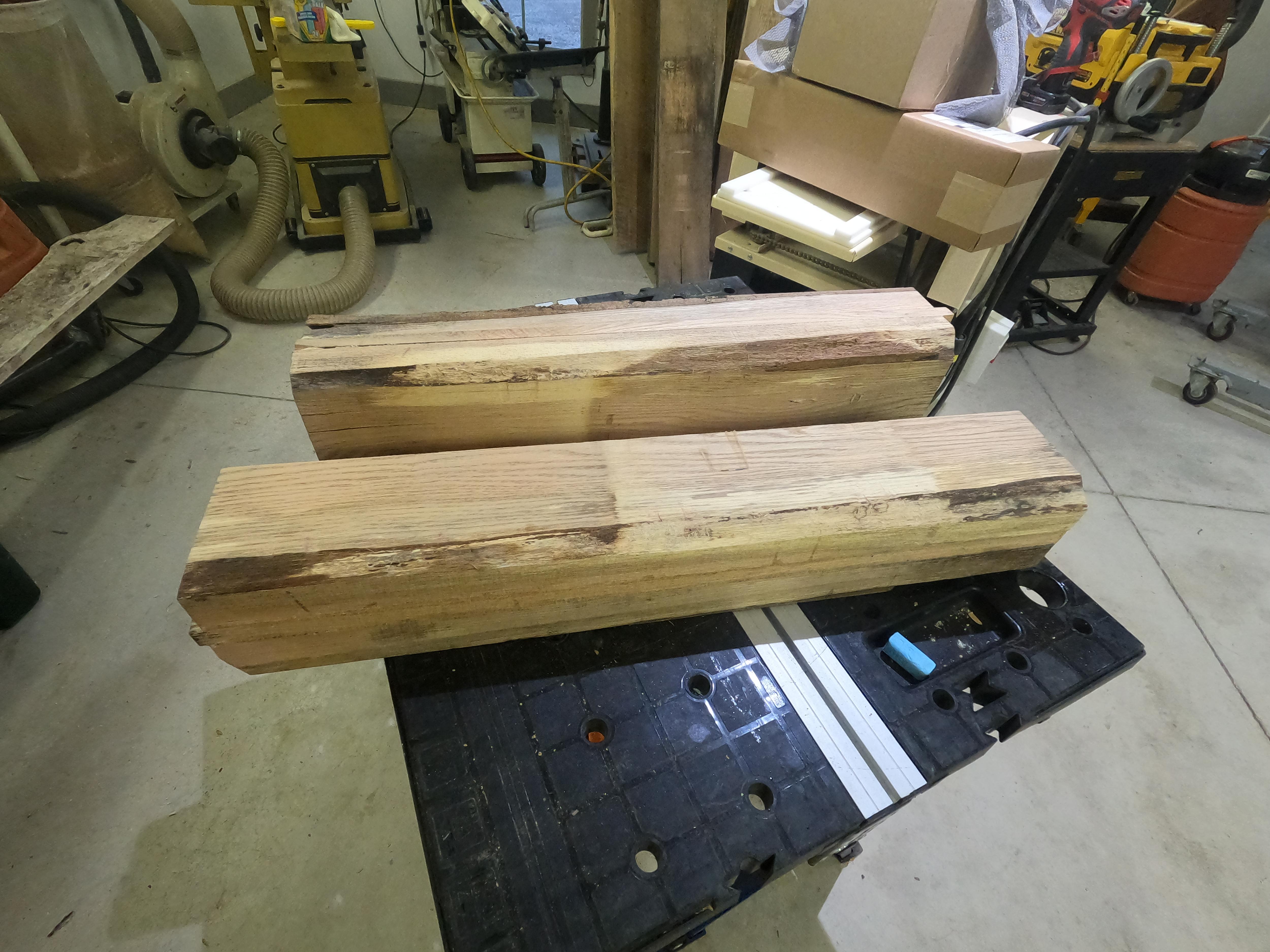 Glued Posts Ready for Resawing.JPG