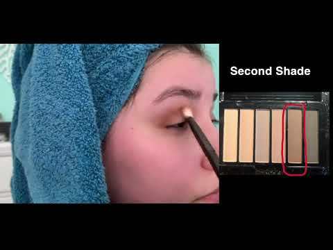 Golden Brown Smokey Eye Eyeshadow Step