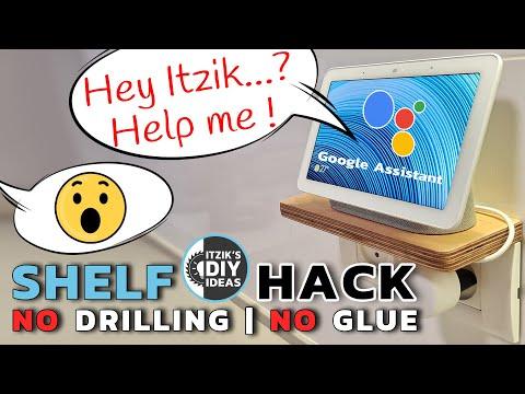 Google Asked! Wooden Floating Shelf HACK - NO Drilling NO Glue | XDIY