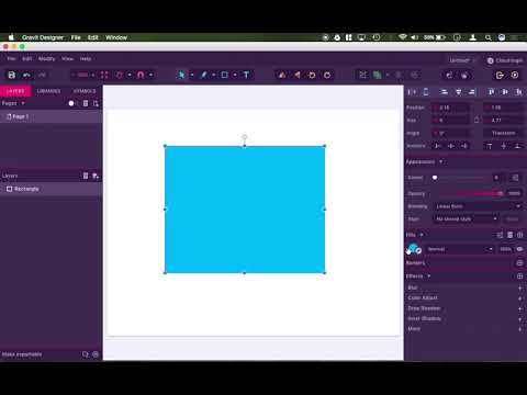 Gravit 10   Setting the fill, stroke, and appearance